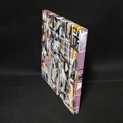 ひろ・あおき　作　「盤036」　アクリル/キャンバス　S3　27.3x27.3cm　抽象絵画　現代アート　スクエア 13枚目の画像