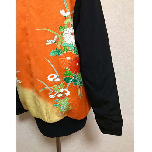 レビュー高評価の商品 14☆訪問着☆着物リメイク ☆レディースM☆ブルゾン☆スカジャン ジャケット・アウター