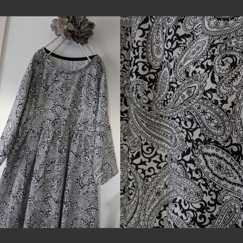 [国内発送] SANDRO★ペイズリー柄ワンピース FREAK'S STORE/インド ペイズリースキッパー ワンピース【限定