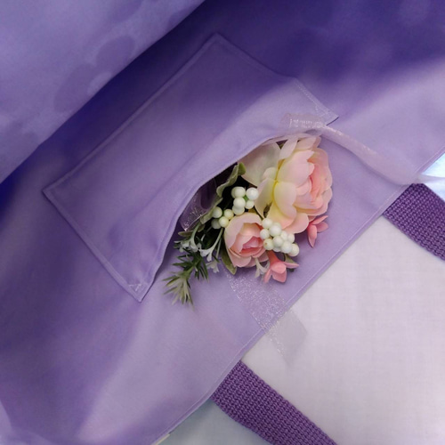 リリー⭐︎レッスンバッグ等3点⭐︎女の子パープルコスメ柄⭐︎ハンドメイド 紫（パープル） レッスンバッグ のおすすめ人気通販｜Creema