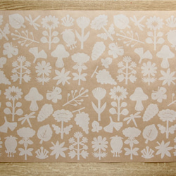 ＊複数ご注文で1枚サービス！＊A3ラッピングペーパー4枚　秋の新作♪ クラフト紙　ブックカバー 2枚目の画像