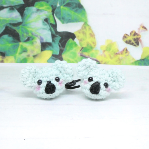 ゴム交換可能〉コアラ ヘアゴム あみぐるみ かぎ針編み 雑貨・その他