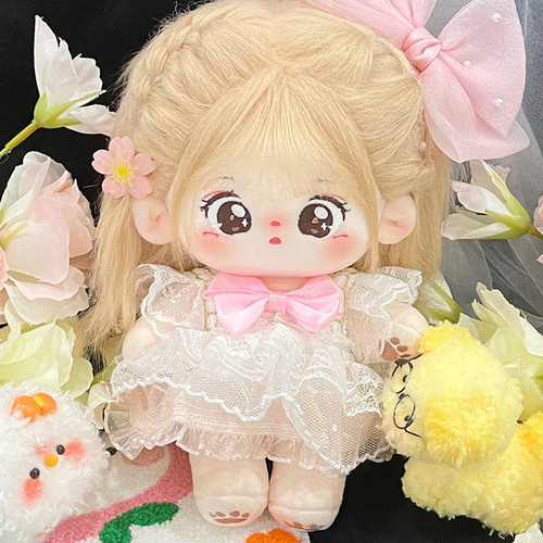 Amazon.co.jp: 着せ替え 服 20cm ぬい服 靴付き 白ドレス ぬい活