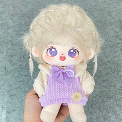 20cm 着せ替えぬいぐるみ 無属性 緑の髪緑の目女の子 着せ替え