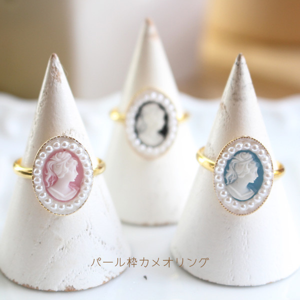 ピンクカメオデザイン k14リング e09d6b01fce35c0f00956955eecab0
