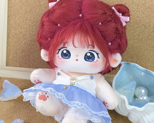 ぬいぐるみ 青い髪 赤い目 ぬいぐるみ 青い髪 赤い目 - メルカリ