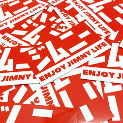 ジムニー ステッカー ENJOY JIMNY LIFE ワンポイントカスタムに グッツ カー サイン ギフト プレゼント 3枚目の画像