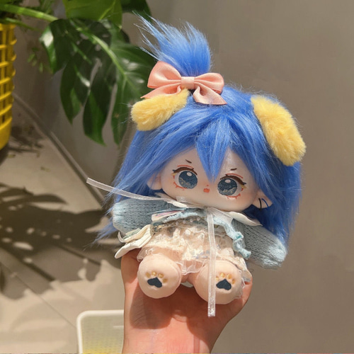 ぬいぐるみ 青い髪 緑の目 青髪青目主人公くん》激レア可愛い着せ替えぬいぐるみ《20cm