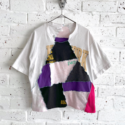 Vintage patchwork T-shirt 02 / ヴィンテージリメイクショート