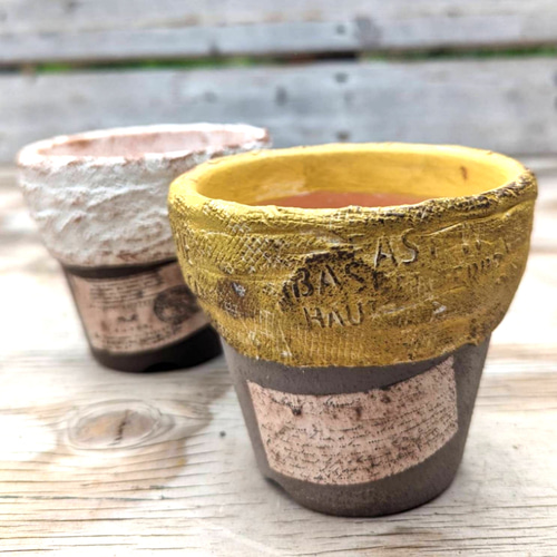 リメ鉢 シャビーシック風 リメイク鉢 アンティーク プランター その他