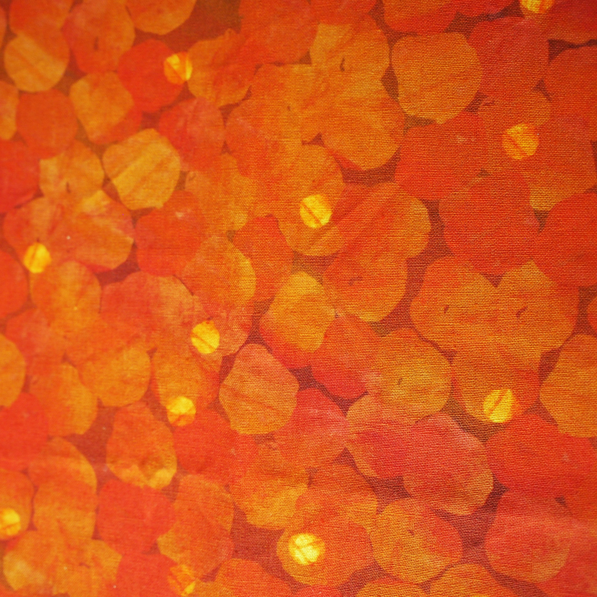 光の水玉　大きめトートバッグ/赤