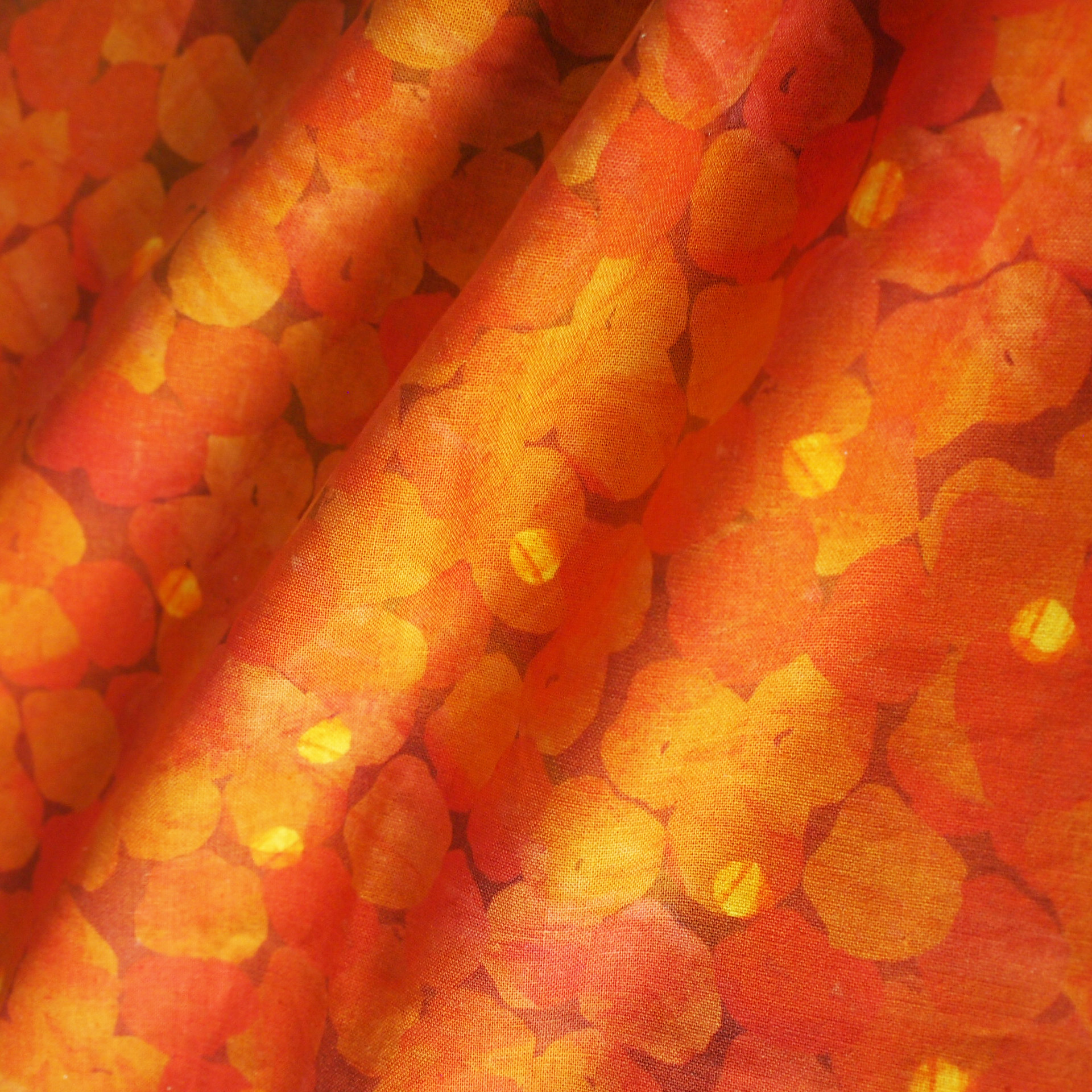 光の水玉　大きめトートバッグ/赤