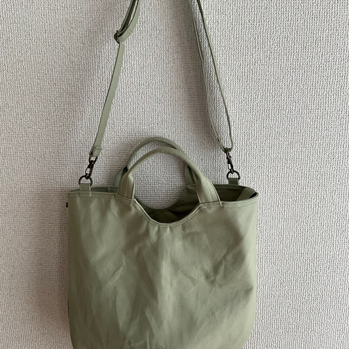 [mew]8号/11号×倉敷帆布×8番糸 オーバル底トートM ハンドメイド 8号/11号×倉敷帆布×8番糸 ボストンバッグM(付属品
