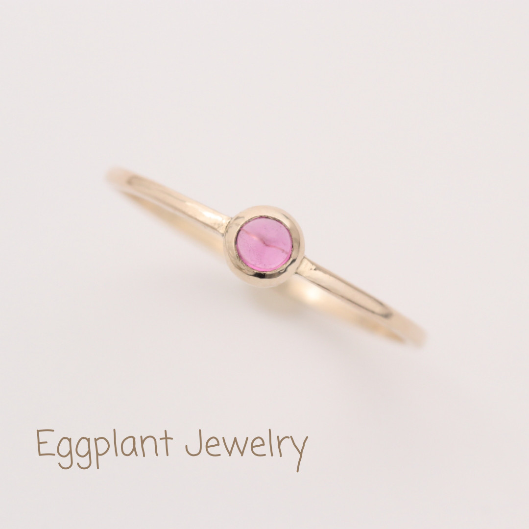 【K10】ピンクトルマリンリング