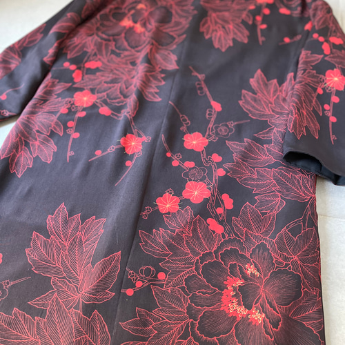 着物リメイク 着物ハギレ 訪問着着物リメイク 芍薬&紅梅 ノー 着物リメイク 着物ハギレ 訪問着着物リメイク 芍薬&紅梅 ノー