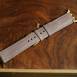 高級トカゲ革時計ベルト手縫い時計ベルトアップルウォッチ時計ベルト 3枚目の画像