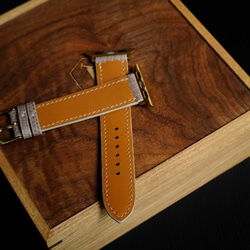 高級トカゲ革時計ベルト手縫い時計ベルトアップルウォッチ時計ベルト 5枚目の画像