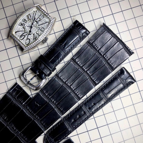 フランクミュラー(franckmuller)時計ベルト高級革時計ベルトワニ フランクミュラー(franckmuller)時計ベルト高級革時計ベルトワニ
