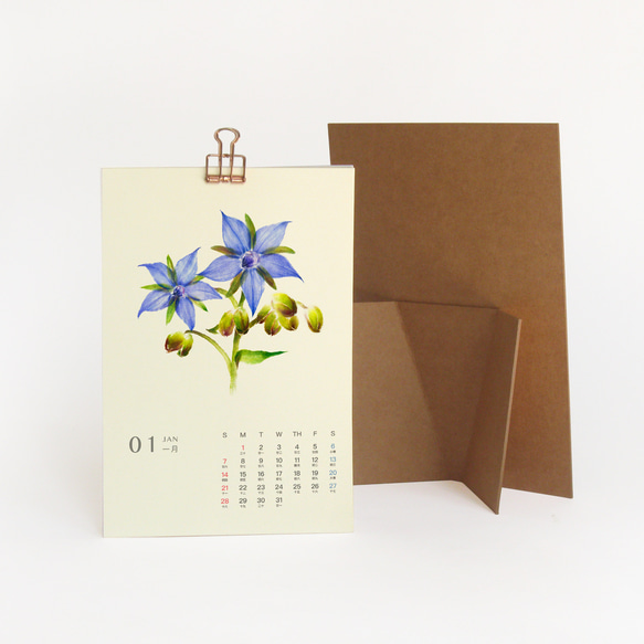 Herbal Tea 2024桌曆 草本手繪插畫年曆 新年禮物s3 第6張的照片