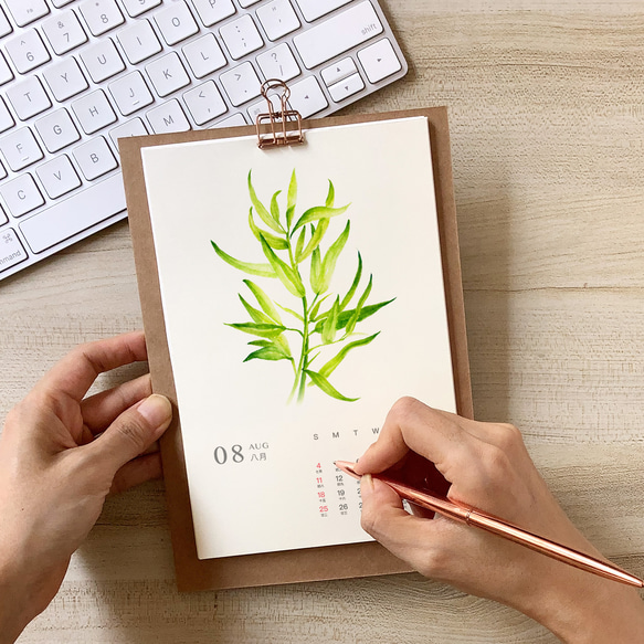 Herbal Tea 2024桌曆 草本手繪插畫年曆 新年禮物s3 第4張的照片