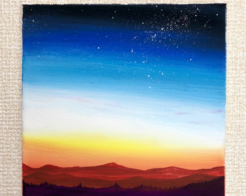原画】夜光華アクリル画