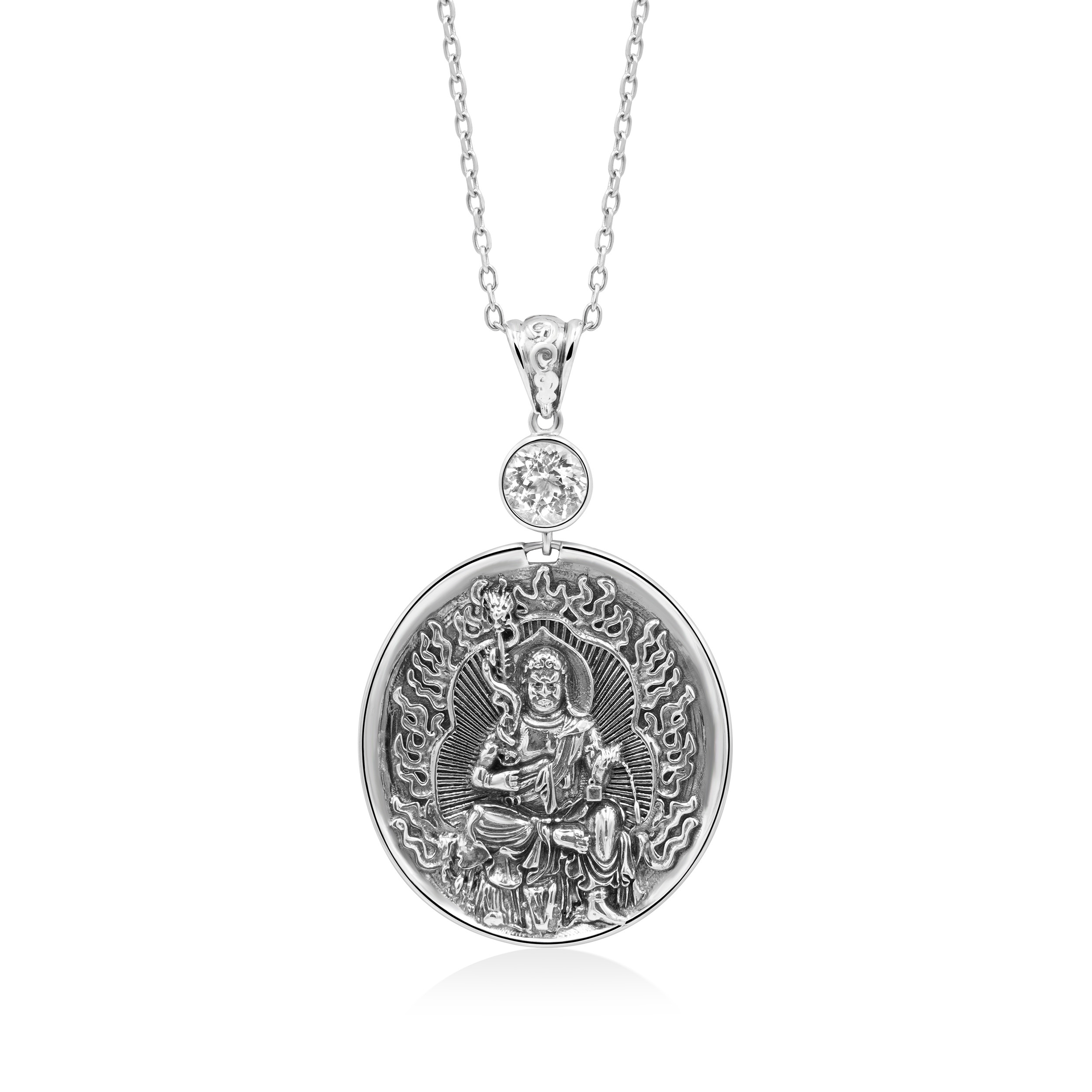 明王像入り、メダルペンダント P279W801（4週間発送） 13,320円