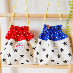 ハンドメイドキッズエプロン、三角巾 90~100 ☆ハンドメイド☆キッズエプロン&三角巾セット(90～100サイズ