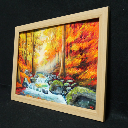 油絵 絵画 【紅葉川渓谷】 絵画 HR 通販 16541358|Creema 油絵 絵画 【紅葉川渓谷】 絵画 HR 通販 16541358|Creema