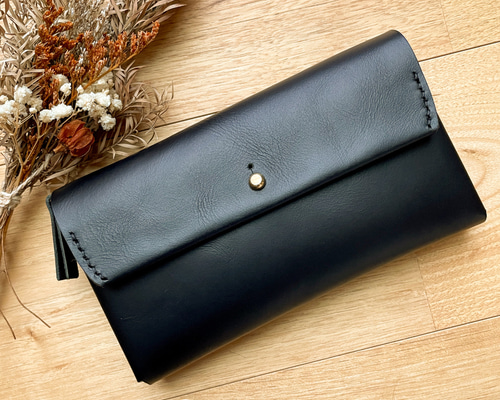 受注生産】レザーロングウォレット［ブラック］ 長財布 coichi 通販