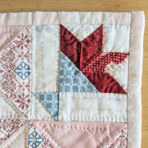 ティーマット②☆パッチワークキルトのミニマット ランチョンマット D