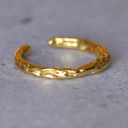 真鍮　リング　BrassRing　指輪　フリーサイズ　オープンリング 3枚目の画像