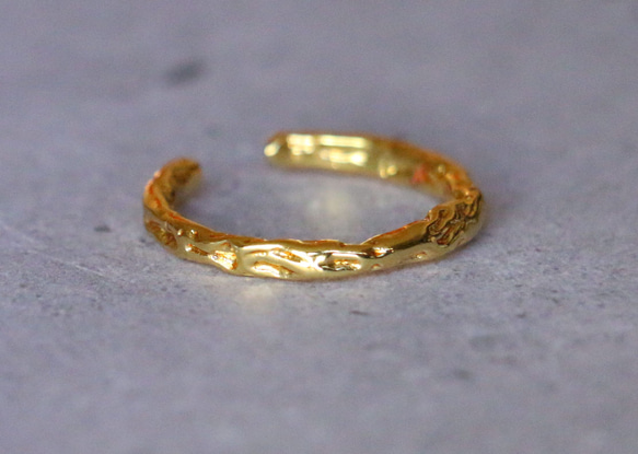 真鍮　リング　BrassRing　指輪　フリーサイズ　オープンリング 3枚目の画像