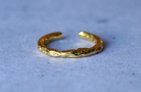 真鍮　リング　BrassRing　指輪　フリーサイズ　オープンリング 1枚目の画像