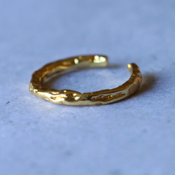 真鍮　リング　BrassRing　指輪　フリーサイズ　オープンリング 2枚目の画像