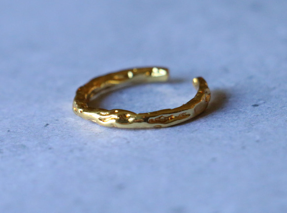 真鍮　リング　BrassRing　指輪　フリーサイズ　オープンリング 2枚目の画像