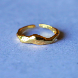 真鍮　リング　BrassRing　指輪　フリーサイズ　オープンリング 1枚目の画像
