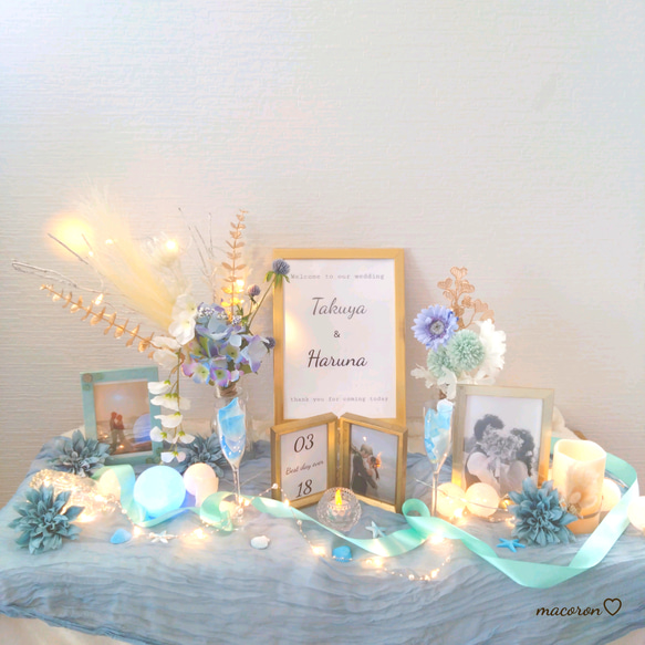 夏婚 春婚 グレージュブルー ウェルカムスペース ウェルカムスペース