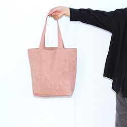 Onomichi 帆布咖啡 x suou 染色手提包 - DUSTY PINK [A4] 第5張的照片