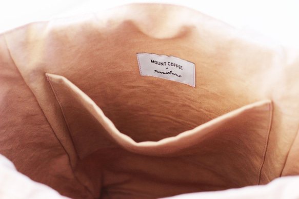 Onomichi 帆布咖啡 x suou 染色手提包 - DUSTY PINK [A4] 第9張的照片