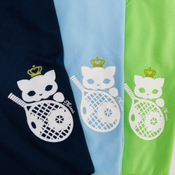 ソフトドライTシャツ猫テニスラケット 6枚目の画像