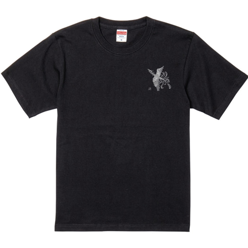 鳳凰の刺繍入りＴシャツ　6.2オンス　男女兼用　誕生日プレゼント　オリジナルTシャツ　個性的　お祝い 鳳凰の刺繍入りTシャツ 6.2オンス 男女兼用 個性的 Tシャツ