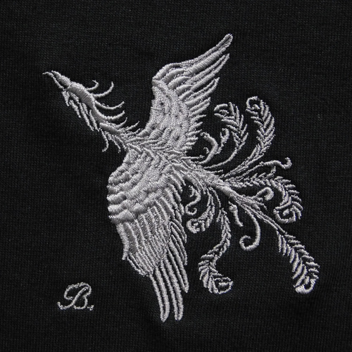 鳳凰の刺繍入りＴシャツ　6.2オンス　男女兼用　誕生日プレゼント　オリジナルTシャツ　個性的　お祝い 鳳凰の刺繍入りTシャツ 6.2オンス 男女兼用 個性的 Tシャツ