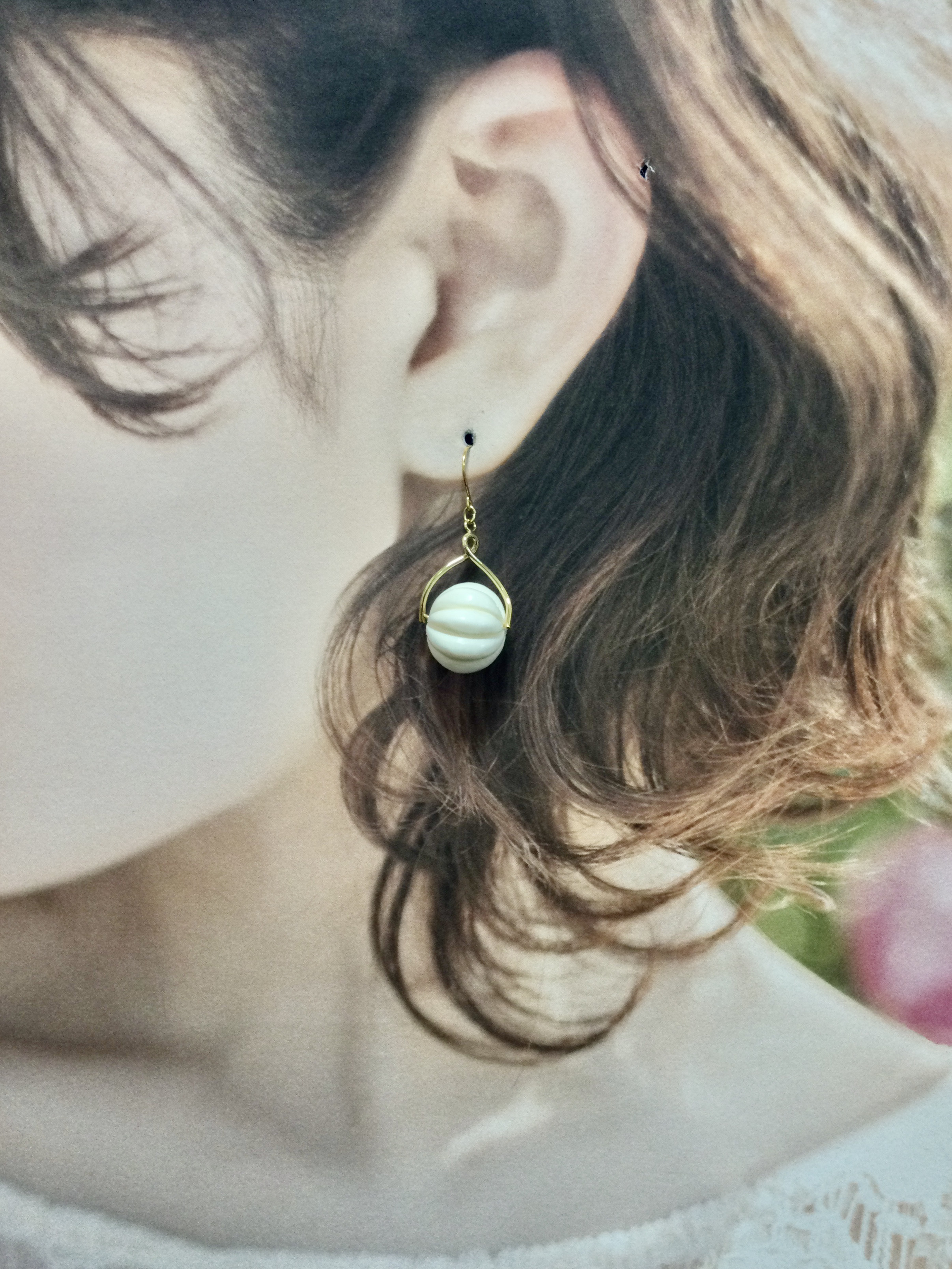 ☆本象牙ピアス　※A-119