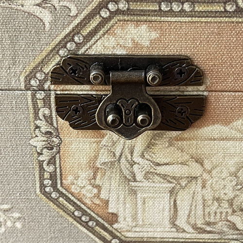 カルトナージュジュエリーBOX(大) 素敵な色柄 シックなお色で