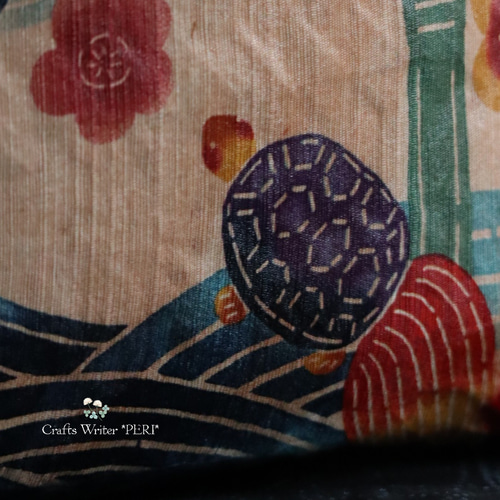 ⭐️一閑張り⭐️鶴亀と松竹梅⭐️ かごバッグ 工芸作家 *peri* 通販