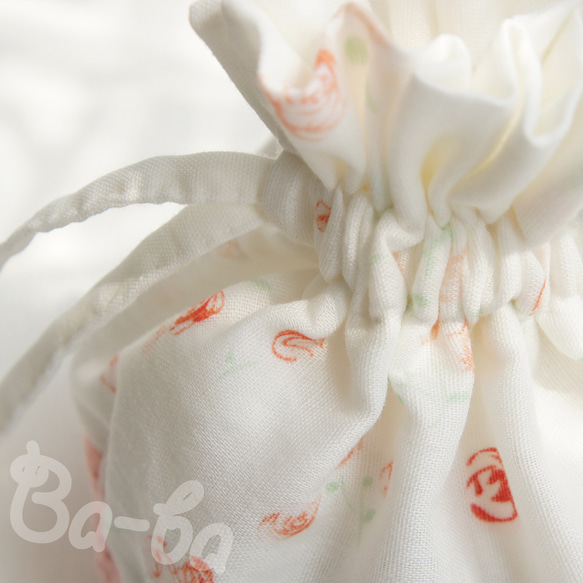 Ba-ba handmade mini drawstring bag  No.K4 第3張的照片