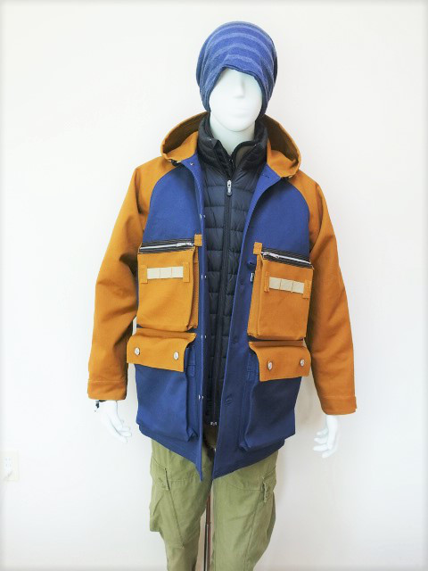 （Ｌ）身幅60ｃｍ　8号帆布・フード付きジャケット　男女兼用です。