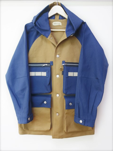 （Ｌ）身幅60ｃｍ　8号帆布・フード付きジャケット　男女兼用です。