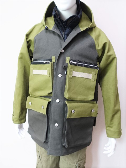 （Ｌ）身幅60ｃｍ　8号帆布・フード付きジャケット　男女兼用です。