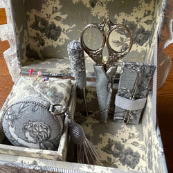 カルトナージュミニ裁縫箱 カルトナージュミニ裁縫箱 おとぎの国から飛び出したような